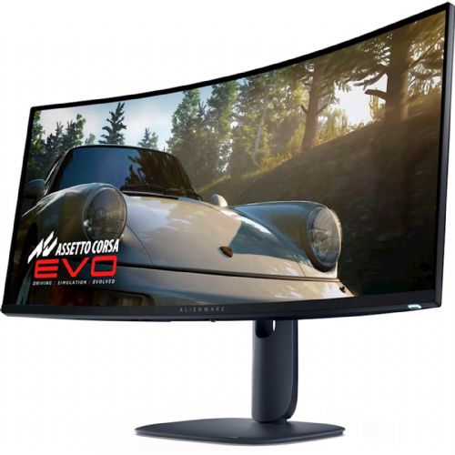 Monitor Dell Alienware AW3425DW QD-OLED, 86,9 cm (34"), 3440 x1440 WQHD, 21:9, ukrivljen, 250 cd/m2, 0,03ms, RGB, črn
