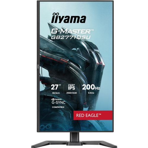 Monitor Iiyama G-Master GB2771QSU-B1 27" QHD 200Hz Fast-IPS G-Sync USB-vozlišče črn
