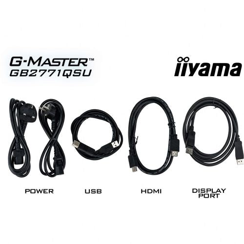 Monitor Iiyama G-Master GB2771QSU-B1 27" QHD 200Hz Fast-IPS G-Sync USB-vozlišče črn