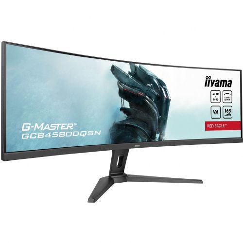 Monitor Iiyama G-MASTER GCB4580DQSN-B1 105.06 cm (45''),5120x1440 (WQHD), VA, 450cd/m2, 32:9 165Hz 0,8ms HDMI DP USB-C 90W, RJ45 KVM LS črna