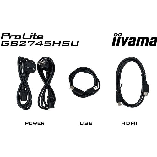 Monitor Iiyama GB2745HSU-B2, 68,5cm (27"), 1920 x 1080 FHD, 16:9, IPS, 300 cd/m2, 1ms, črn