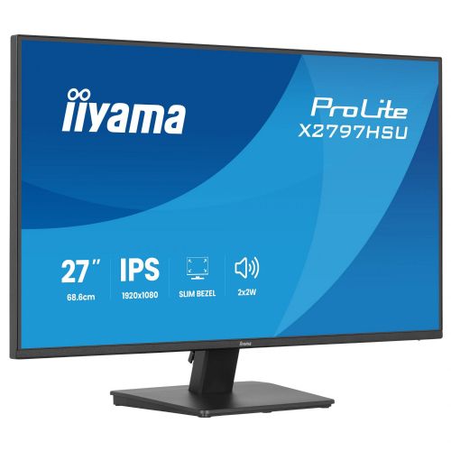 Monitor Iiyama ProLite X2797HSU-B1 27", IPS, Full HD, 120Hz, HDMI/DP/USB, zvočniki