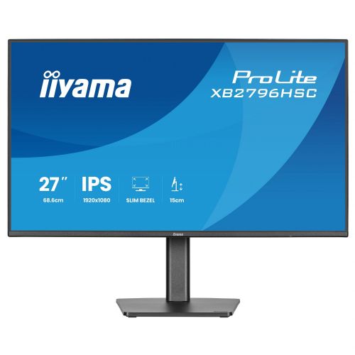 Monitor Iiyama ProLite XB2796HSC-B1 27" IPS, Full HD, 144Hz, USB-C, črn (mat)