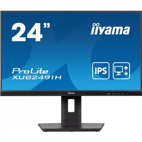 Monitor Iiyama ProLite XUB2491H-B1 60,5 cm (23,8"), FullHD, IPS, Adaptive Sync, ergonomsko stojalo, 100Hz plošča, črna