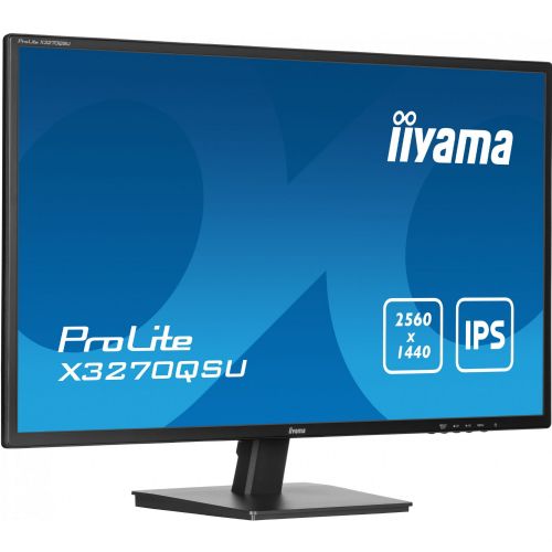 Monitor Iiyama X3270QSU-B1, 80cm (31,5") 2560 x 1440, 16:9, IPS, 250 cd/m2, 100 Hz, 3ms, črna