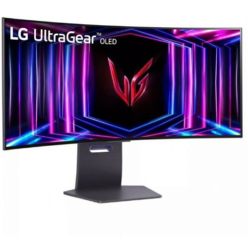 Monitor LG OLED 34GS95QE-B UltraGear™ ukrivljen, 86,36 cm (34,0"), 3440x1440, 2x HDMI, DP, USB, siva