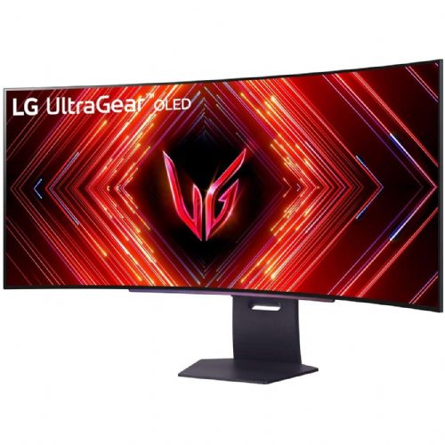 Monitor LG UltraGear 45GS95QX-B 45", OLED, ukrivljen, UWQHD, 240Hz, G-SYNC/FreeSync
