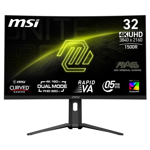 Monitor MSI MAG 321CUPDFDE 31,5", 4K UHD, ukrivljen, 320Hz, USB-C