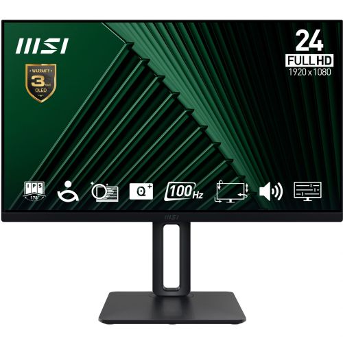 Monitor MSI PRO MP245PG 23.8" IPS, FullHD, 100Hz, Adaptive-Sync, adjustable height