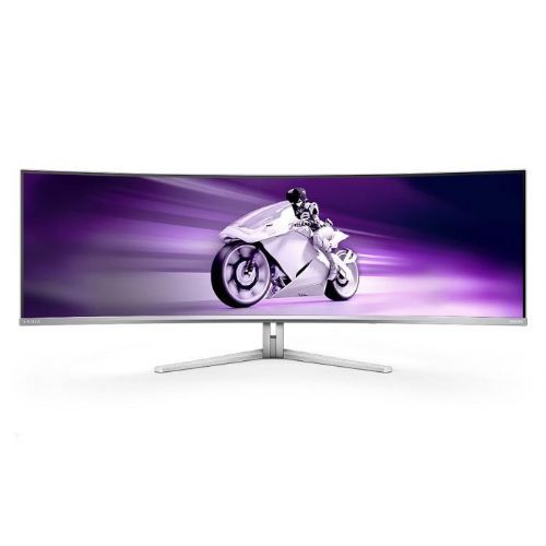 Monitor Philips Evnia 49M2C8900 49", QD-OLED, DQHD 5120x1440, 240Hz, ukrivljen, HDR True Black 400, bel