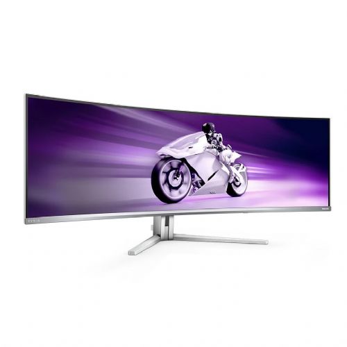 Philips Evnia 49M2C8900L QD-OLED monitor, 124.3 cm (48.9"), 5120 x 1440 DQHD, curved, 32:9, 450 cd/m2, 144Hz, white
