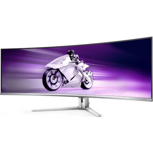 Philips Evnia 49M2C8900L QD-OLED monitor, 124.3 cm (48.9"), 5120 x 1440 DQHD, curved, 32:9, 450 cd/m2, 144Hz, white