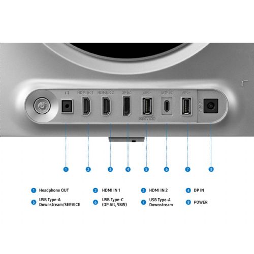 Monitor Samsung 27 OLED G80SH Odyssey G8, 3840x2160, 2x HDMI, DP, USB-C, 240 Hz LS27HG800SUXEN
