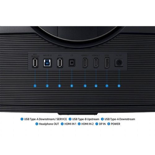 Monitor Samsung 37 G75F Odyssey G7 ukrivljen, VA, 3840x2160, 2x HDMI, DP, 165Hz LS37FG750EUXEN