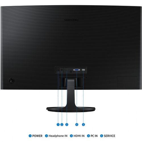 Monitor Samsung LS27D364GAU Essential S36GD 68,6 cm (27"), 1920x1080 (FHD), VA, 250 cd/m2, 16:9 4ms Full HD, črna