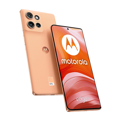 Pametni telefon Motorola XT2407-1 Moto Edge 50 5G 12GB RAM 512GB Peach Fuzz oranžen