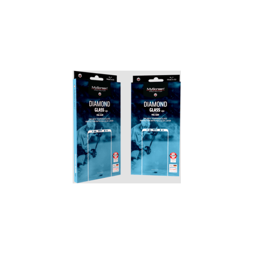 My Screen protector Full Glue PROTECTIVE TEMPERED GLASS Samsung Galaxy A80 A805 / A90 A905 - DIAMOND GLASS EDGE Full Glue - black