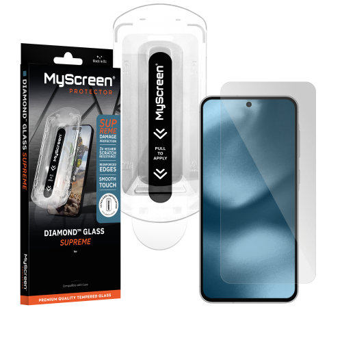 Diamond Glass Supreme for Apple iPhone 18 Pro Max protective glass, applicator, 9H+ - Full cover - anti-reflective