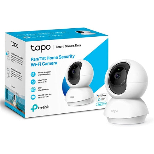 Nadzorna kamera TP-Link Tapo C210, dnevno-nočna, vrtenje/nagibanje, FHD, Wi-Fi, bela