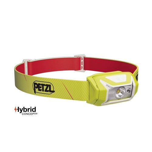 Petzl Tikka headlamp 350 lumens, LED, range 70 m, IPX4, yellow