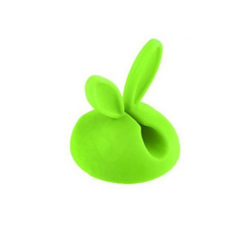 Green Bunny Desk Cable Holder