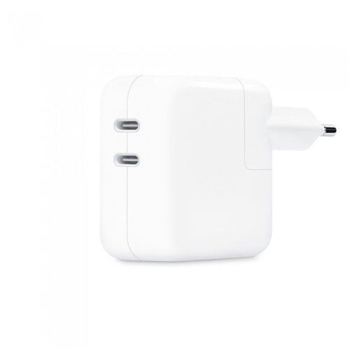Apple MW2K3ZM/A 35W laptop power adapter, 2x USB-C, fast charging, Power Delivery, white