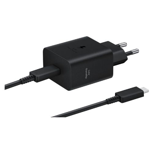 Samsung EP-T4511 45W power adapter, USB-C, fast charging, Power Delivery, 180 cm cable, black