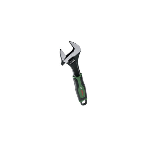 Bosch adjustable wrench 200 mm phosphated, carbon steel, 32 mm clamping, with scale, robust adjustment wheel