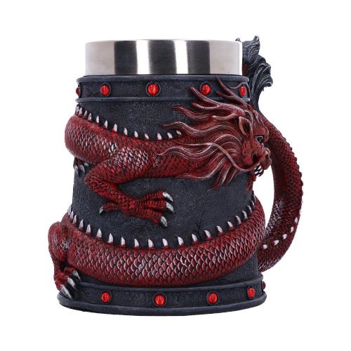 NEMESIS NOW DRAGON COIL RED mug 16CM