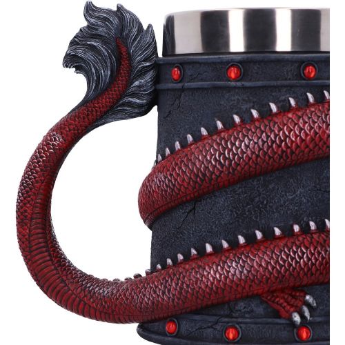 NEMESIS NOW DRAGON COIL RED mug 16CM
