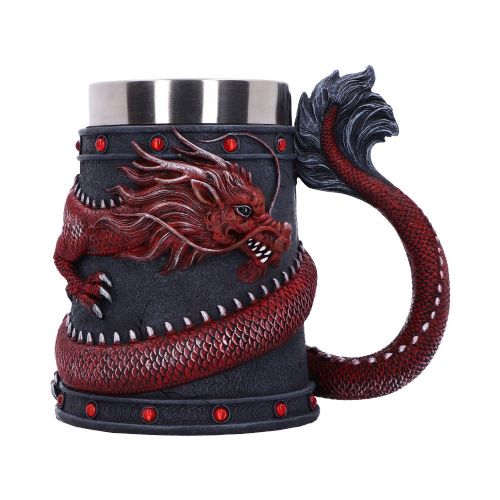 NEMESIS NOW DRAGON COIL RED mug 16CM