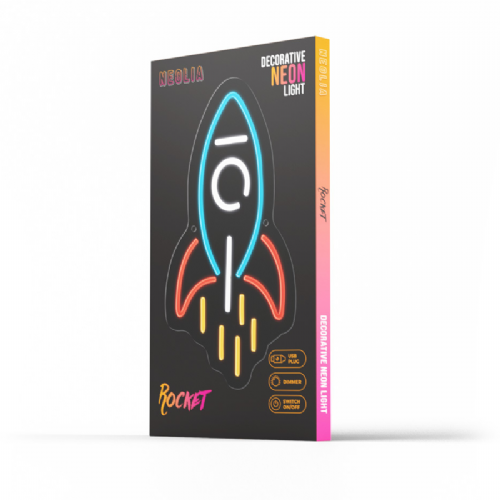 Neon LED light - Rocket