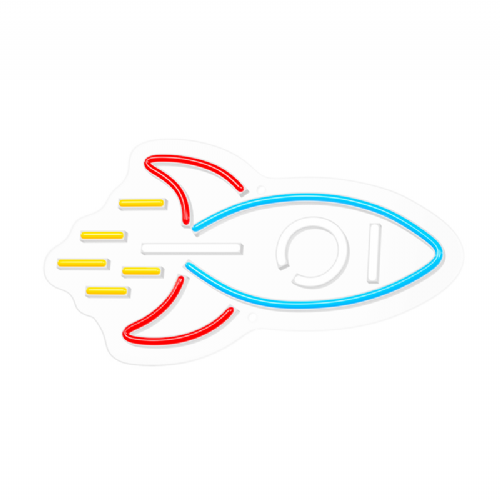 Neon LED light - Rocket