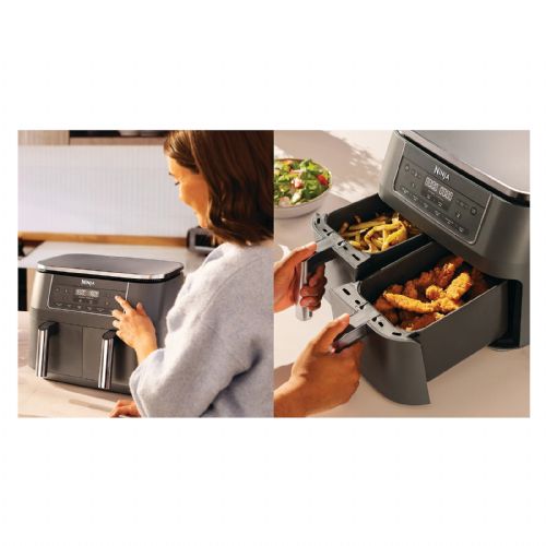 Ninja DZ300EU air fryer, 2x3.8 l, 2470 W, dual zone, digital control panel, SYNC function