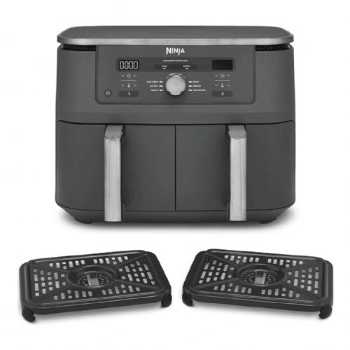 Ninja DZ400EU air fryer, 9.5 l, double bowl, up to 240°C, 2470 W, easy cleaning