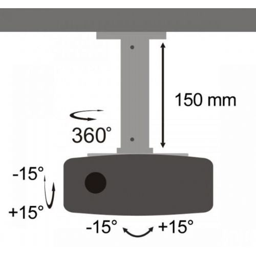 Ceiling mount for projector PM-18 SBOX white