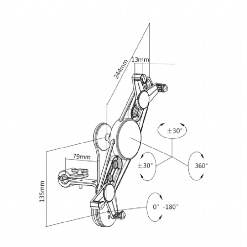 MaxTrack HT4L tablet holder