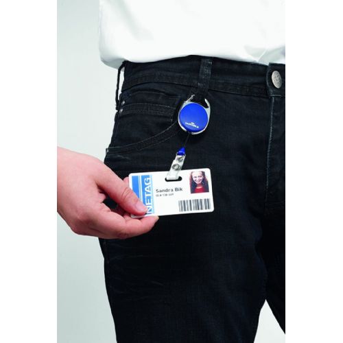 Card holder retractable cord 83241 black 1/1