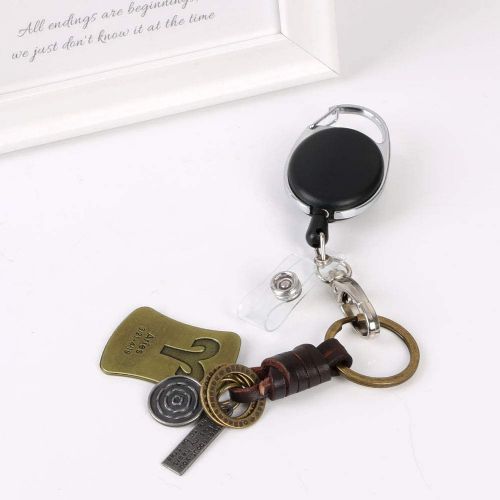 Card holder retractable cord 83241 black 1/1