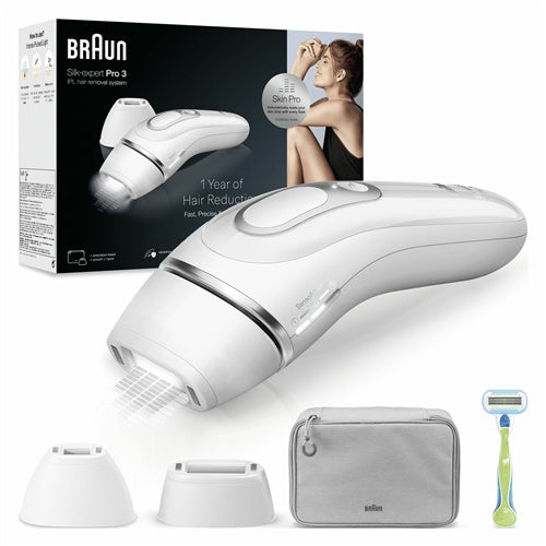 Odstranjevalec dlak Braun IPL Silk-expert Pro PL3122, bela/srebrna