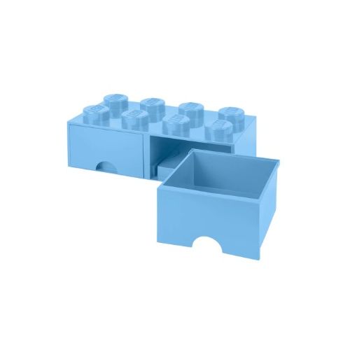 Lego®: Škatla za shranjevanje z gradnikom 8 - Svetlo modra (40061736)