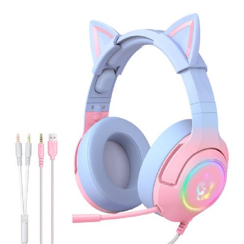 Gaming slušalke ONIKUMA K9 Pink/Blue
