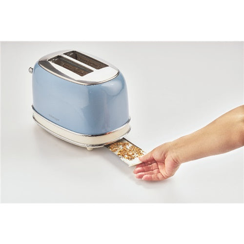 Opekač kruha Ariete Vintage 155, 810W, za 2 rezini toasta, modra