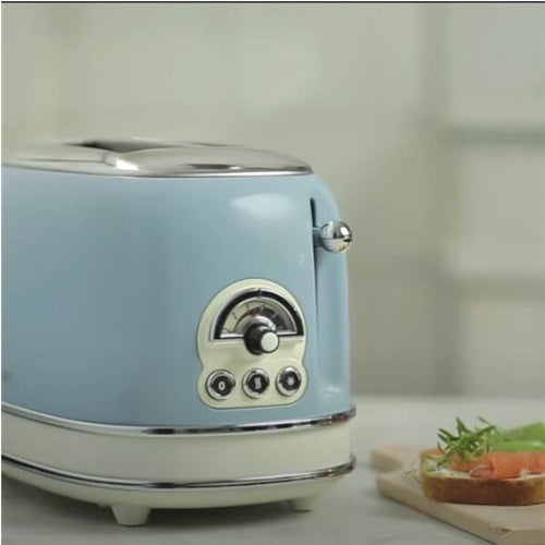 Opekač kruha Ariete Vintage 155, 810W, za 2 rezini toasta, modra
