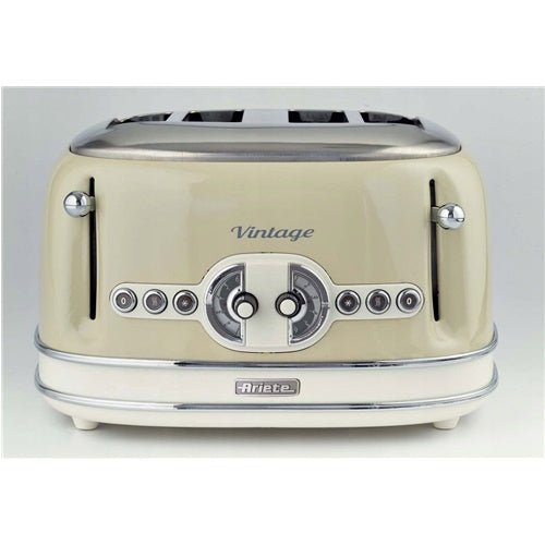 Opekač kruha Ariete Vintage 156, 1600W, za 4 rezine toasta, bež