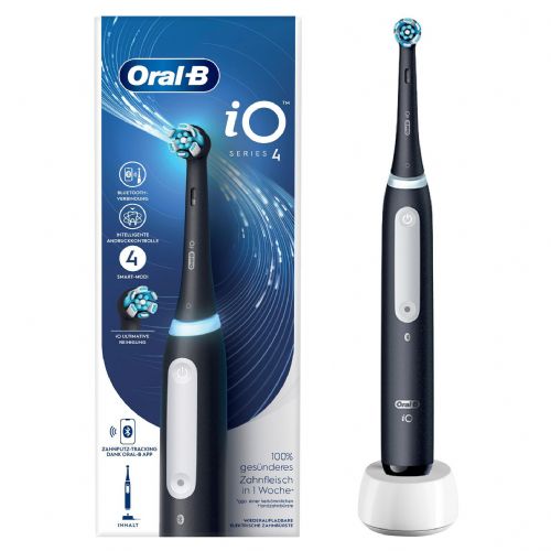 Električna ščetka Oral-B iO Series 4 *Matt Black* s potovalnim kovčkom