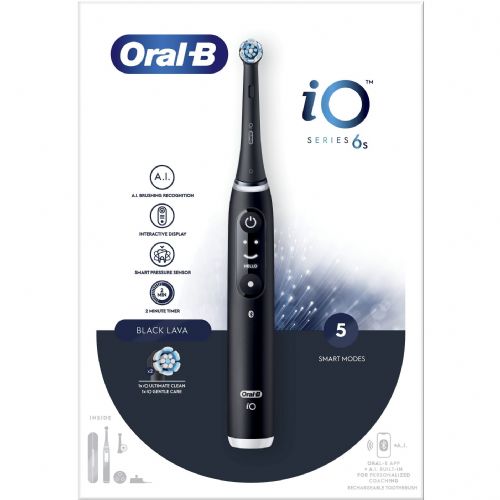 Električna zobna ščetka Oral-B iO Series 6s, črna