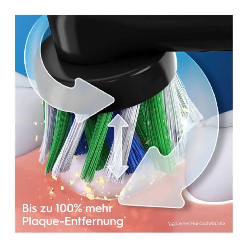 Električna zobna ščetka Oral-B Pro 3 3500 črna, 3 načini čiščenja, 3D tehnologija, vgrajen časovnik, litij-ionska baterija, darilna izdaja