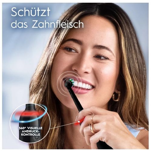 Set električnih zobnih ščetk Oral-B Pro 3 3900 Duo, senzor pritiska, polnilna baterija, črna + bela