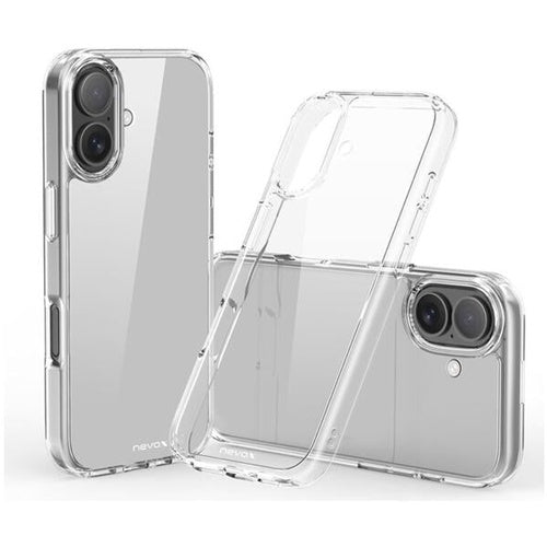 Nevox StyleShell FLEX phone case transparent, TPU, for iPhone 17, shockproof, camera and port cutouts